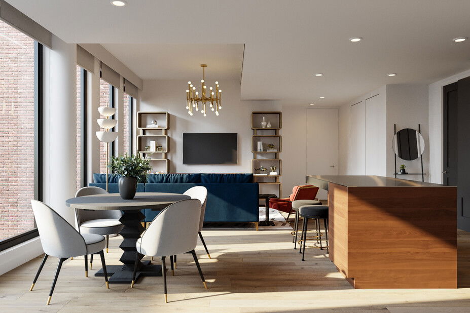 Online Designer Combined Living/Dining 3D Model