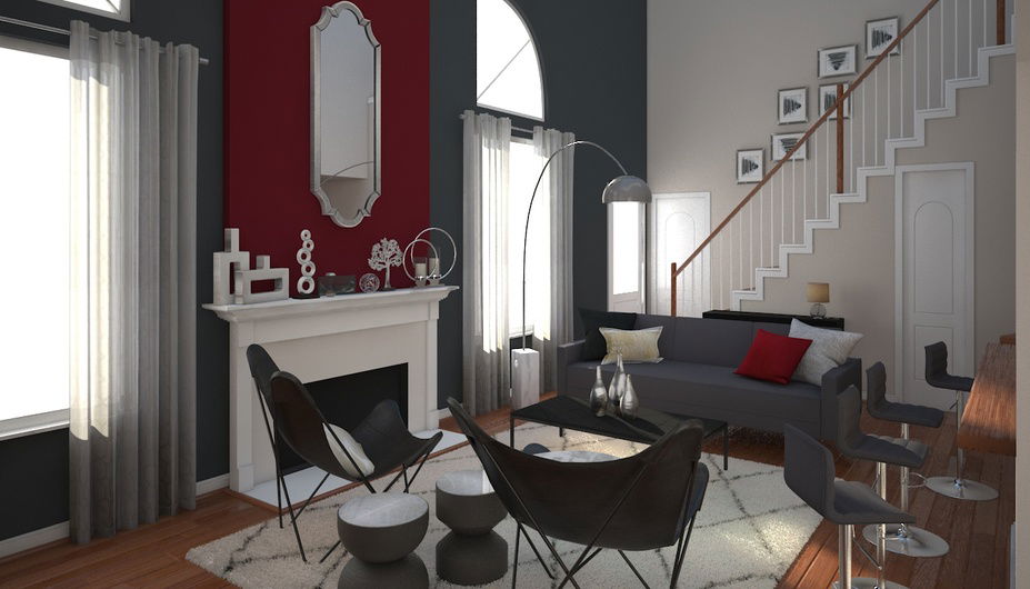 Online Designer Living Room 3D Model