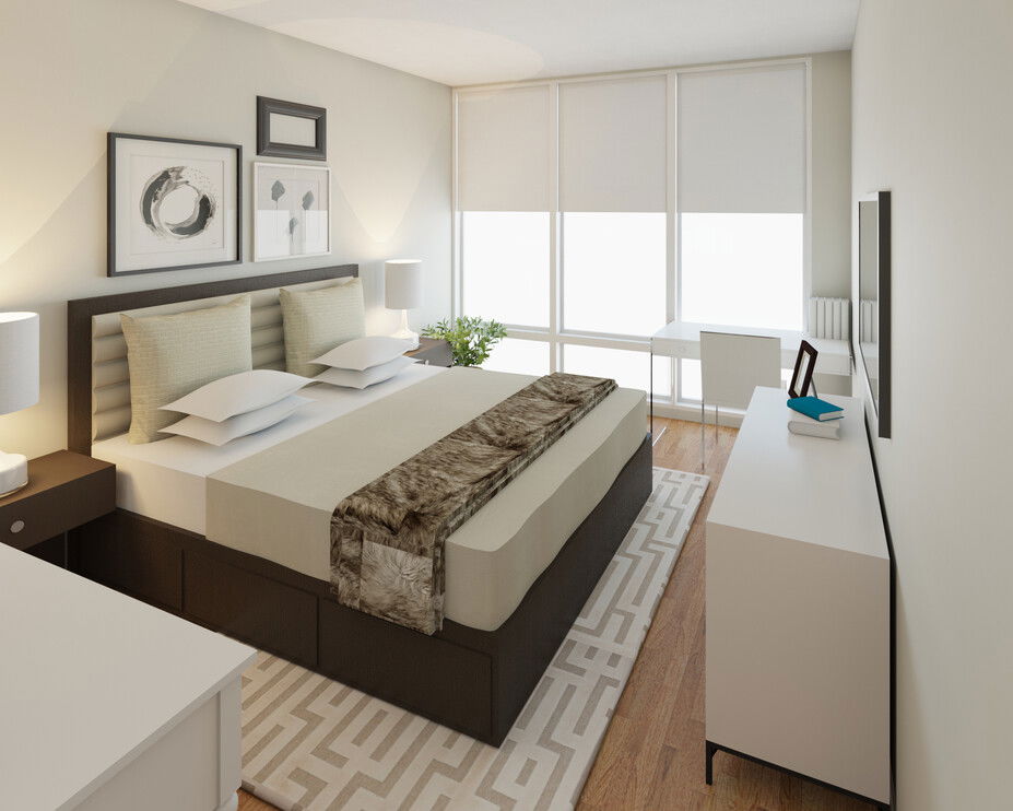 Online Designer Bedroom 3D Model