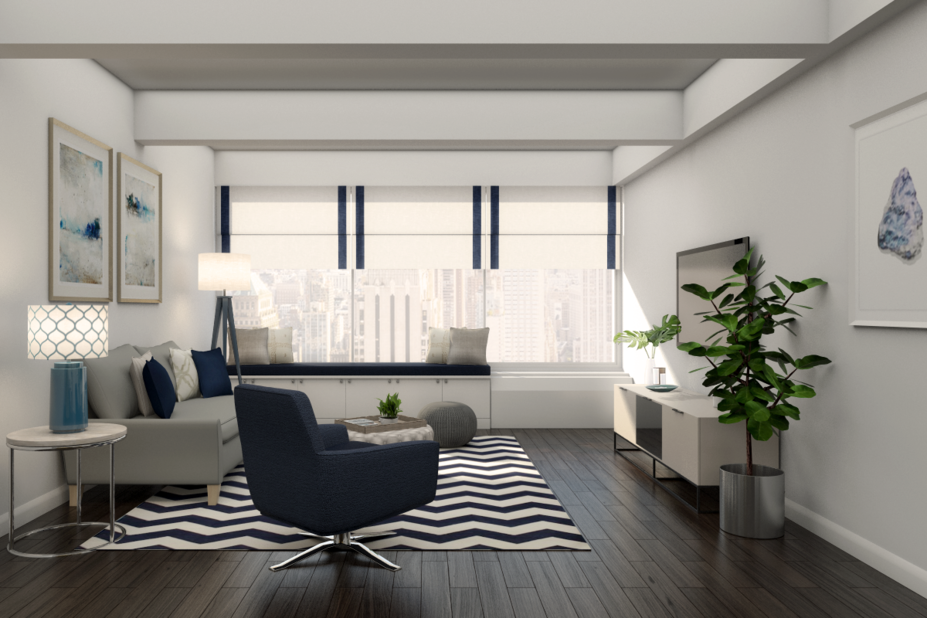 Online Designer Combined Living/Dining 3D Model