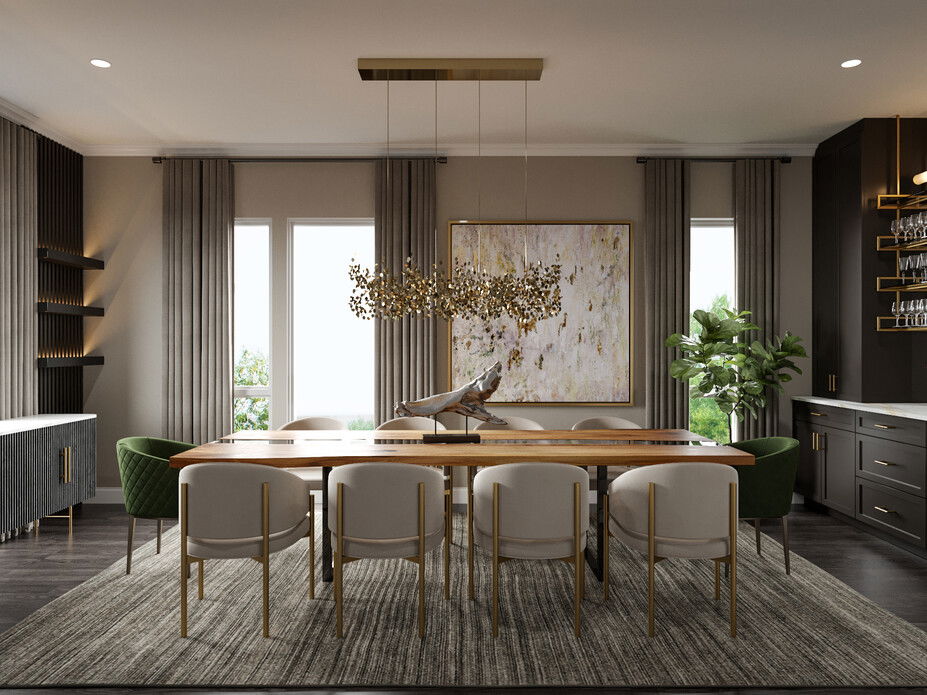 Online Designer Dining Room 3D Model