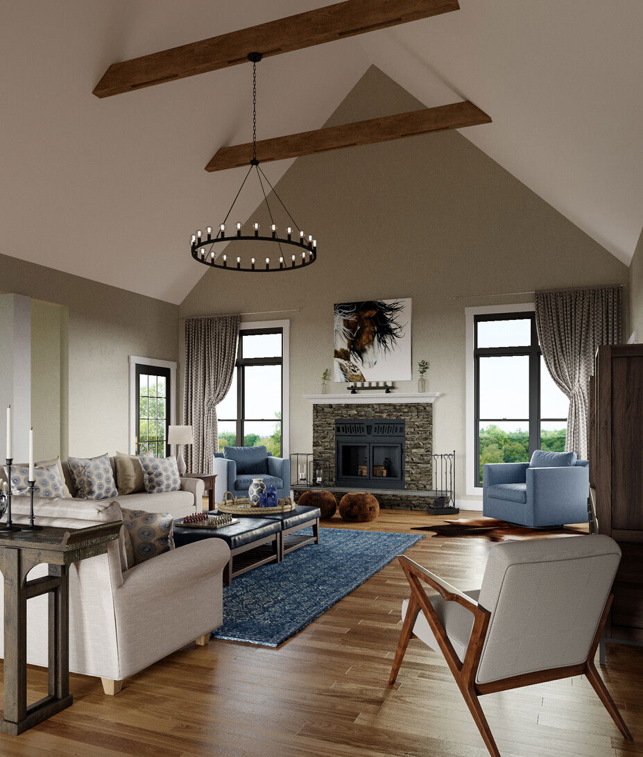 Online Designer Living Room 3D Model