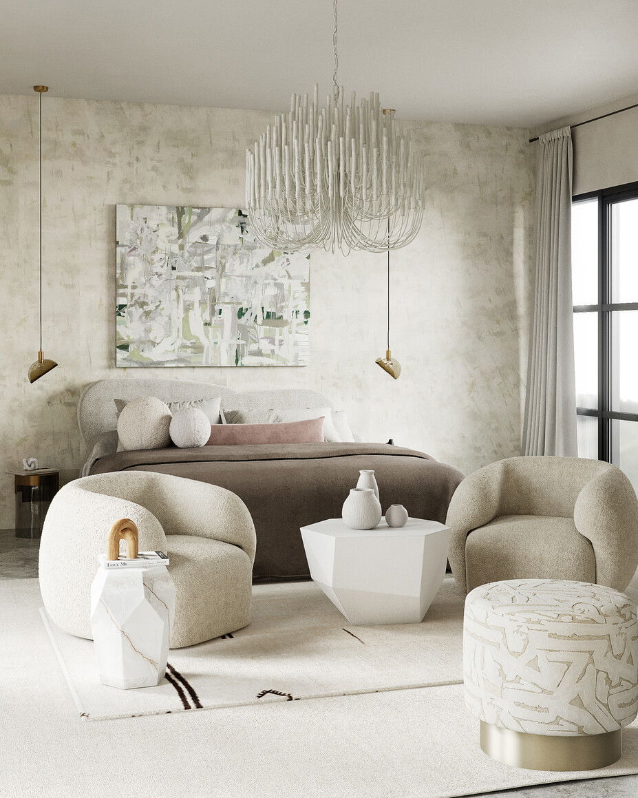 Soft Contemporary Bedroom Design for Modern Living