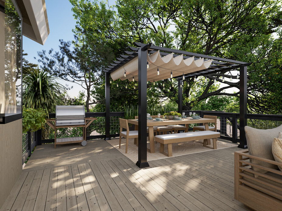 Cozy Japandi Patio Design Decorilla