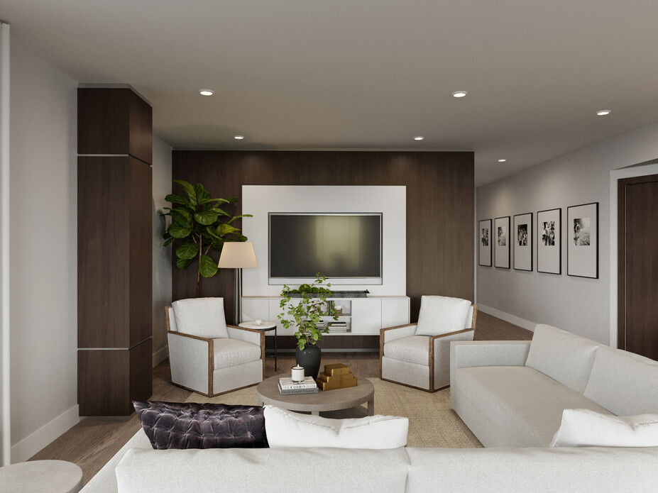 Classic Contemporary Living & Dining Room | Decorilla