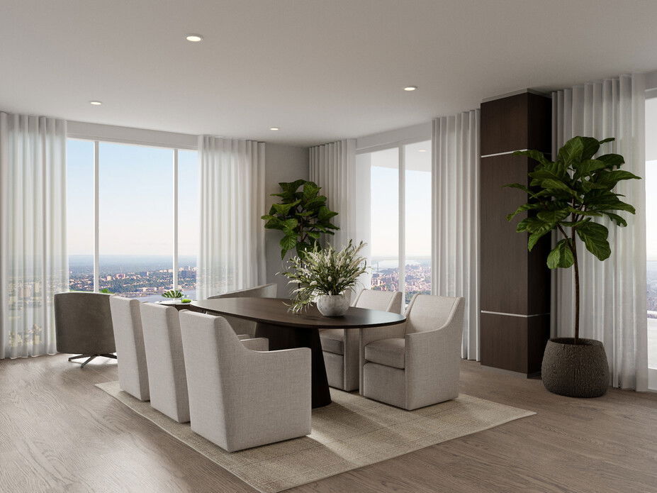 Classic Contemporary Living & Dining Room | Decorilla