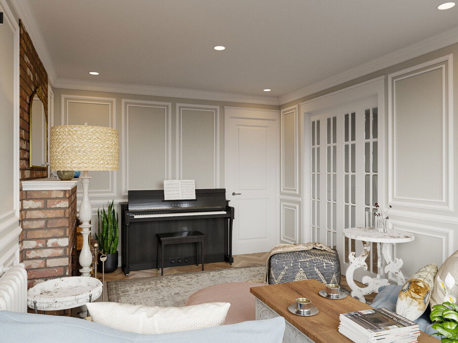Online Designer Living Room 3D Model