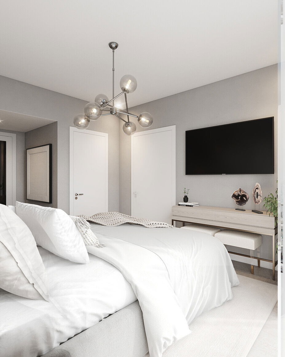 Elegant Silver Wallpaper Bedroom Design Decorilla