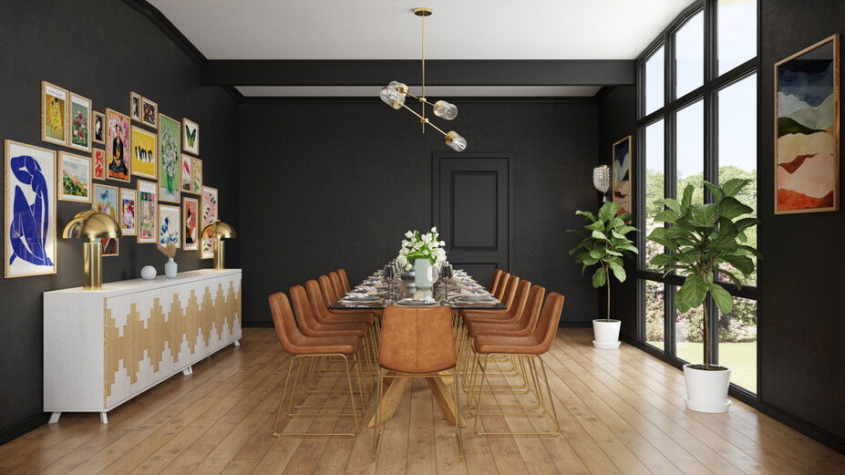 Online Designer Dining Room 3D Model