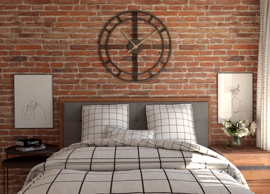 Online Designer Bedroom 3D Model