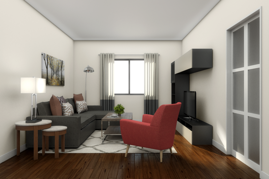 Online Designer Combined Living/Dining 3D Model