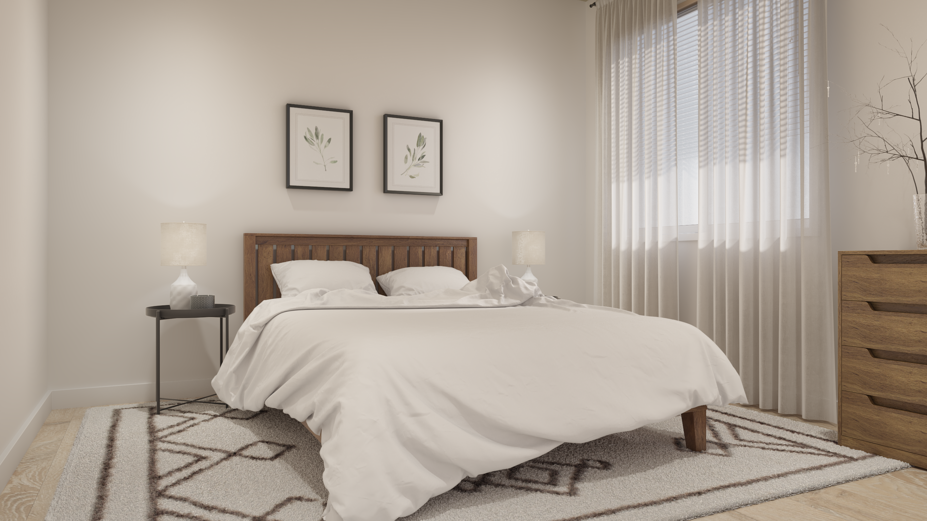 Online Designer Bedroom 3D Model