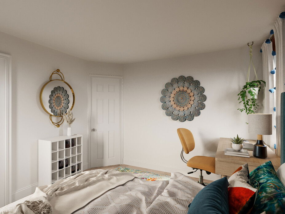 Online Designer Bedroom 3D Model