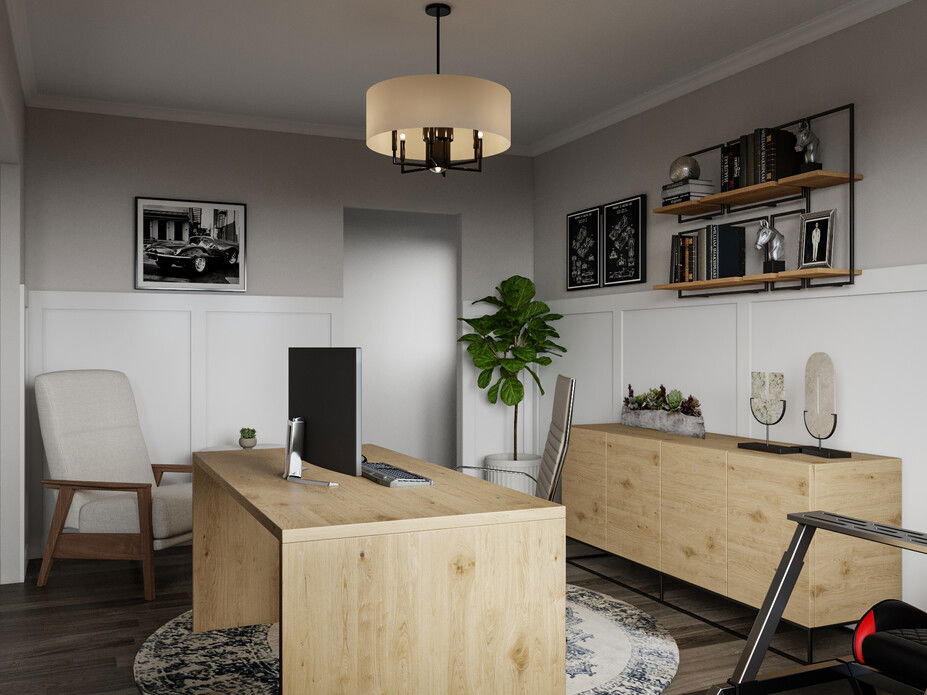 Small Office & Game Room Design | Decorilla