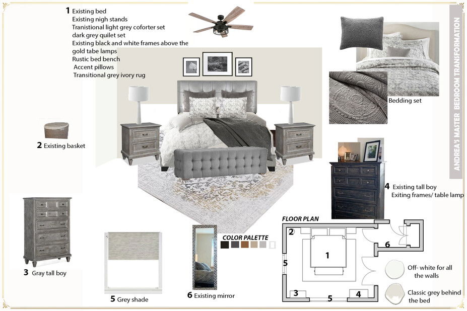 Online Designer Bedroom 3D Model