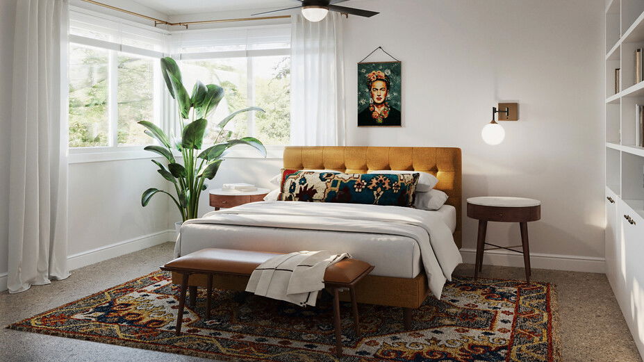 Online Designer Bedroom 3D Model