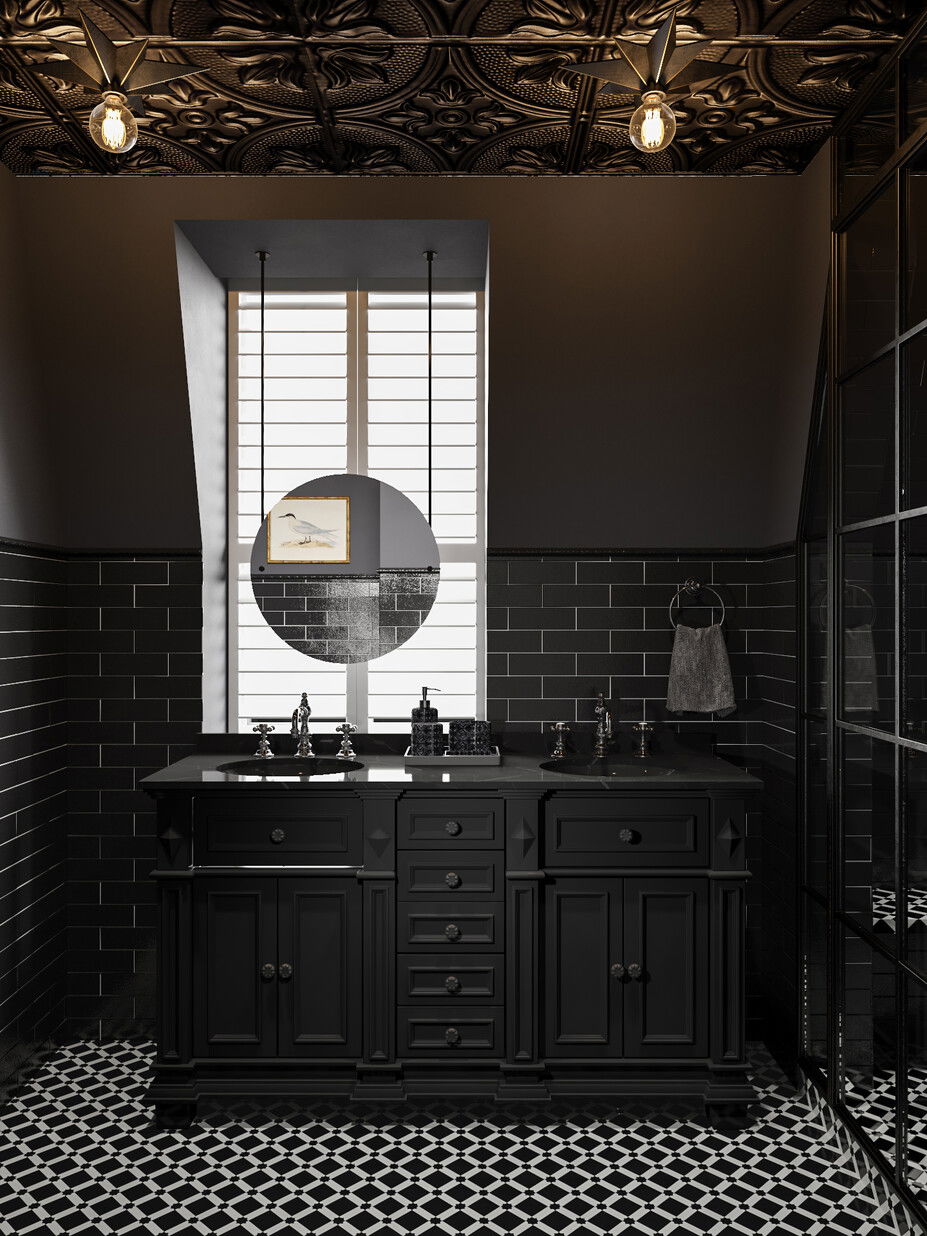 Online Designer Bathroom 3D Model