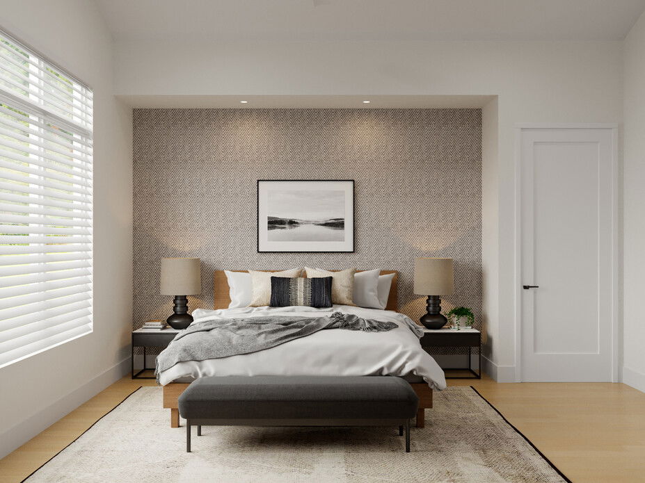 Contemporary Masculine Master Bedroom | Decorilla