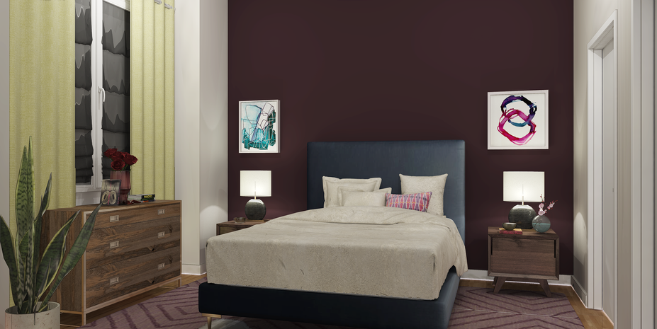 Online Designer Bedroom 3D Model