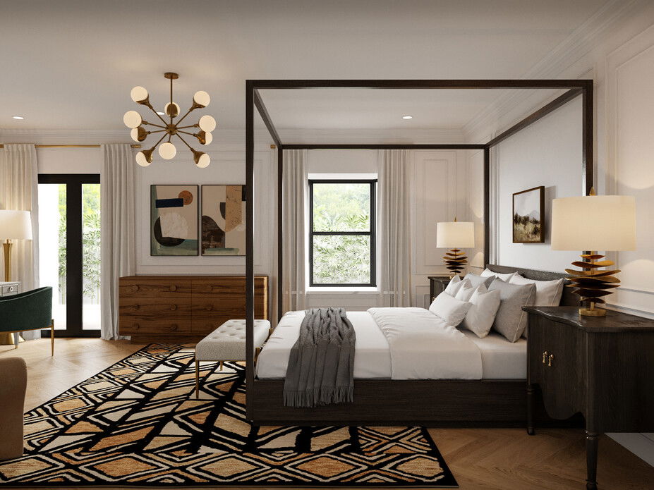 Lux Master Bedroom With Ensuite Bath Remodel | Decorilla