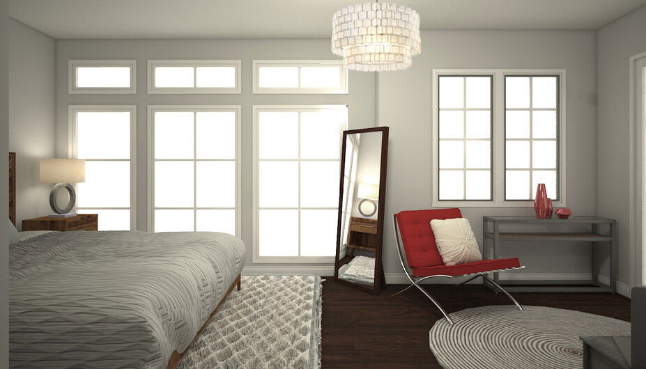 Online Designer Bedroom 3D Model