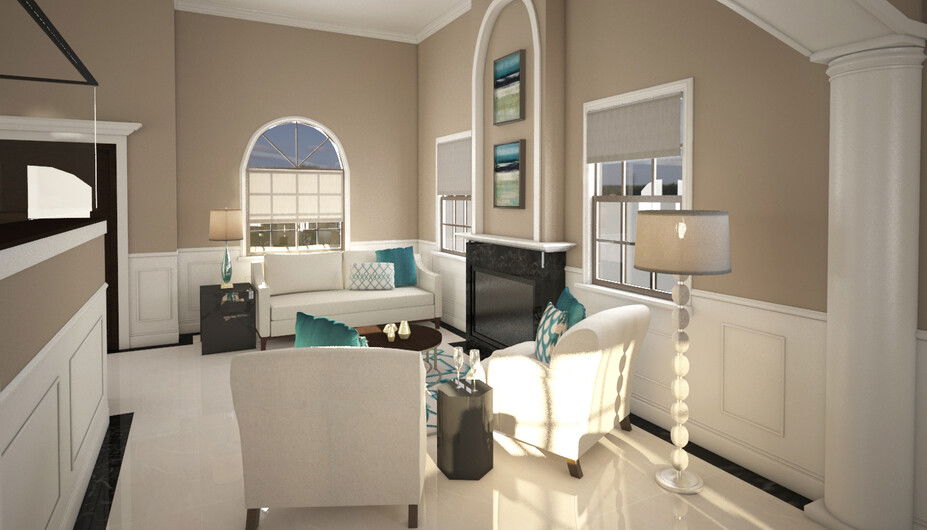 Online Designer Living Room 3D Model