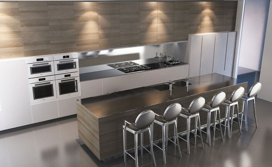 Online Designer Kitchen 3D Model