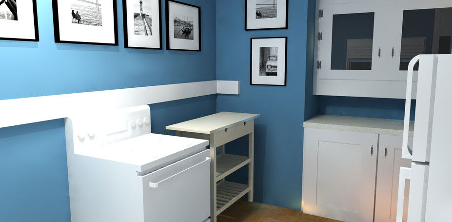 Online Designer Kitchen 3D Model