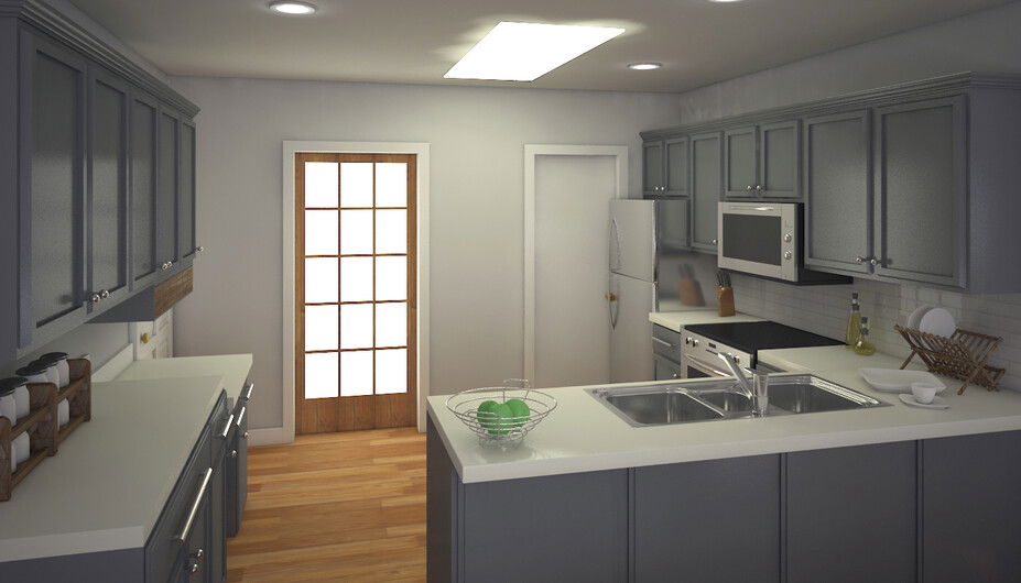 Online Designer Kitchen 3D Model