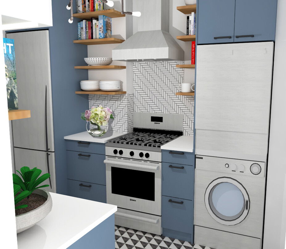Online Designer Kitchen 3D Model