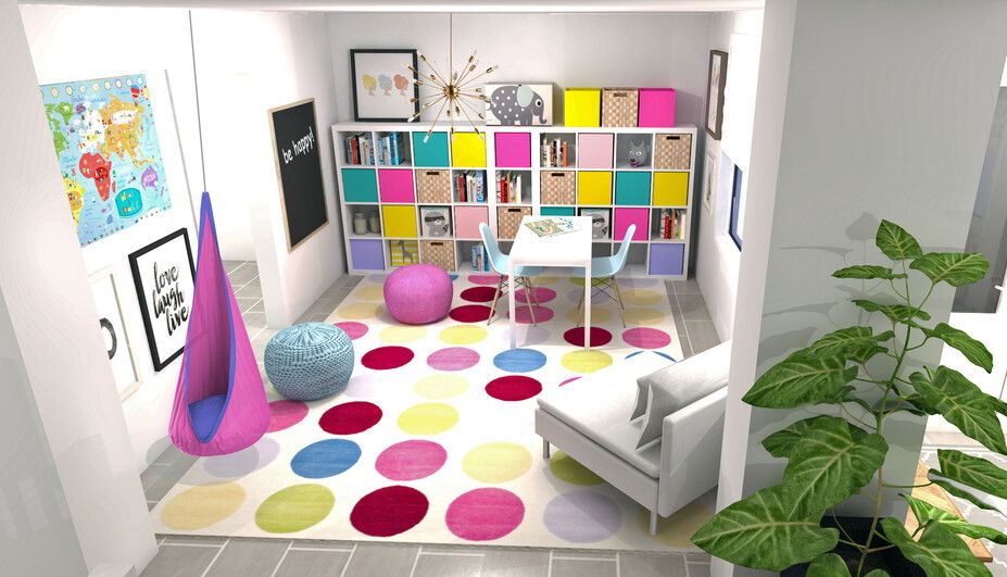 Online Designer Kids Room 3D Model