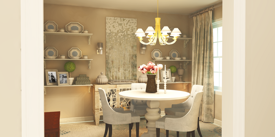 Online Designer Dining Room 3D Model