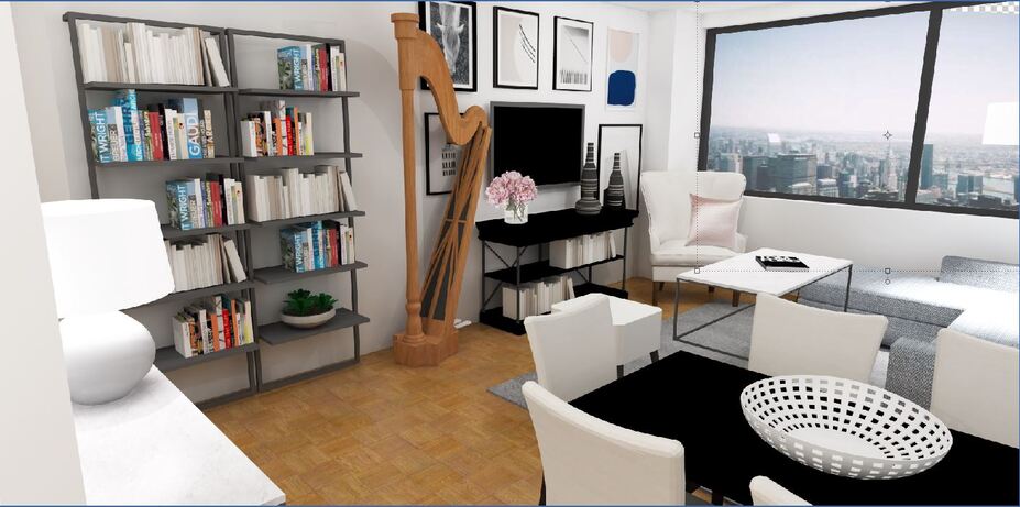 在线设计师合并生活/餐饮3D模型