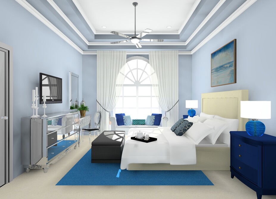 Online Designer Bedroom 3D Model