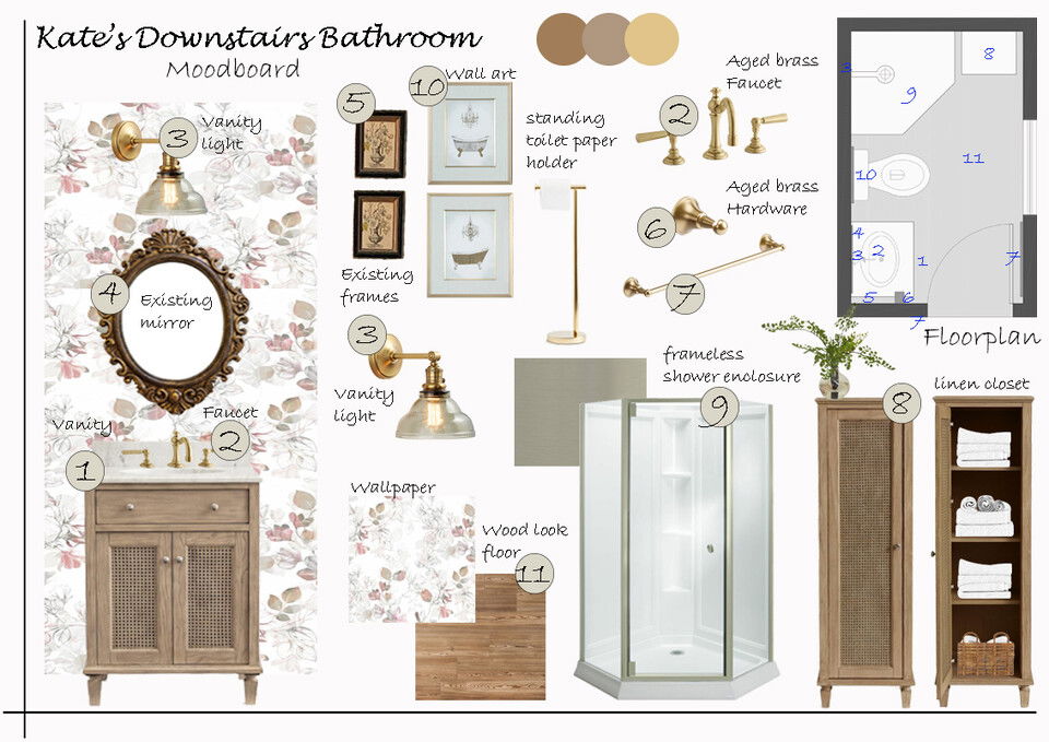 Bathroom and Kitchen Design Refresh Liana S. Moodboard 1 thumb