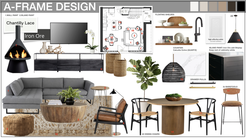 A Frame Cabin Interior Design Marya W. Moodboard 1 thumb