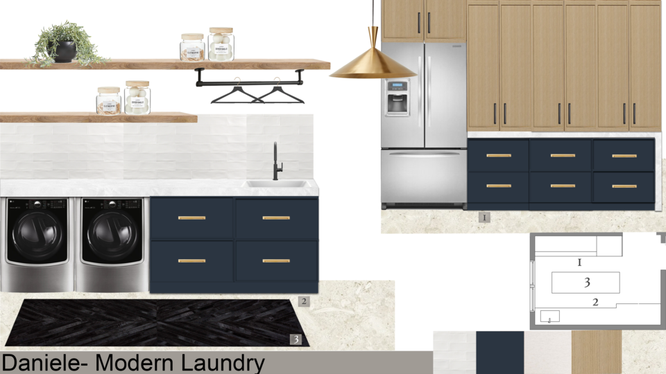 Modern Transitional Home Office & Laundry Design Shameika B. Moodboard 2 thumb