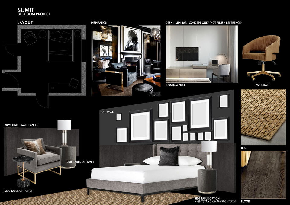 Tablero de Inspiración del Dormitorio Principal Contemporáneo Masculino Mladen C. Thumb 1