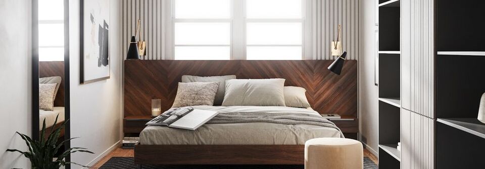 Wooden Minimalist Bedroom Design