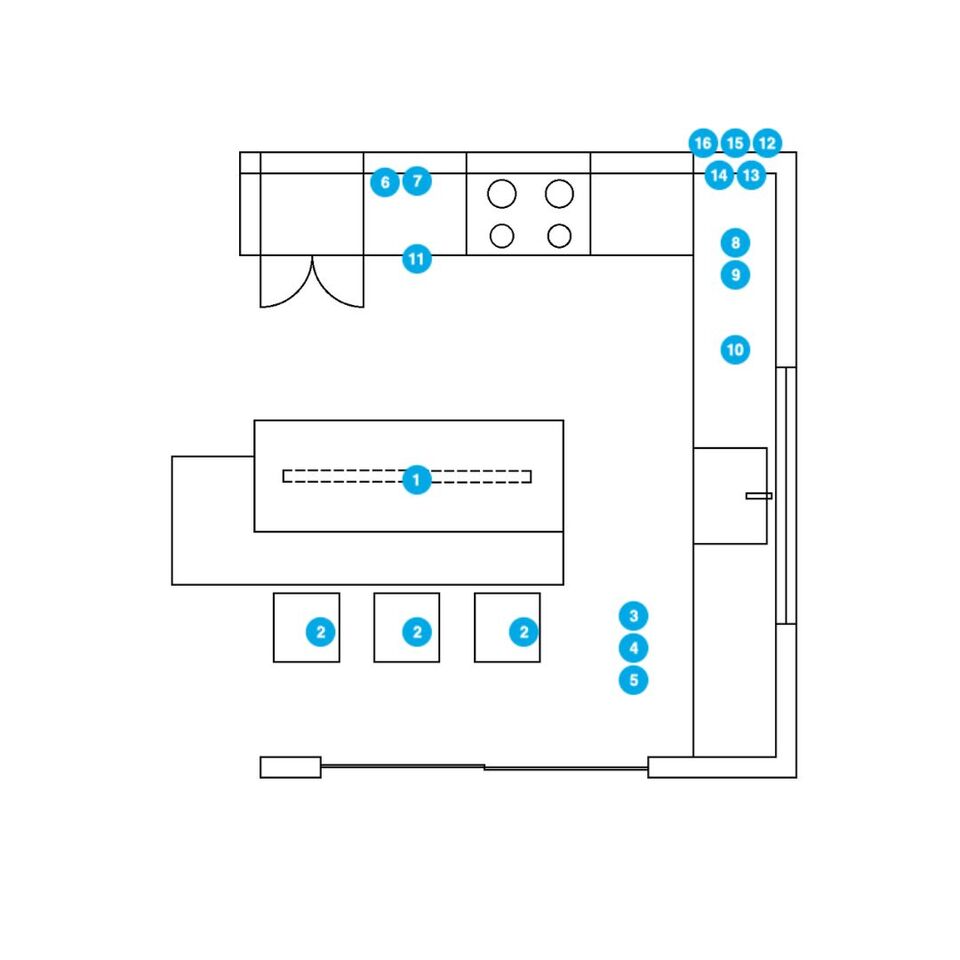 Online Designer Kitchen Floorplan