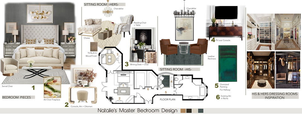 Transitional Master Suite Decorating Ideas Tiara M. Moodboard 1 thumb