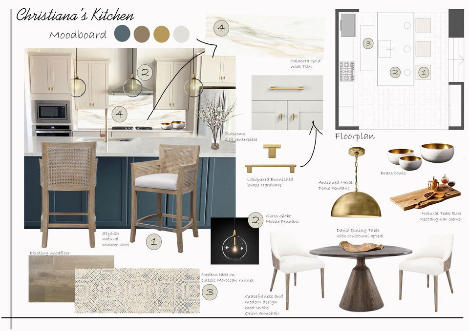 Clean and Crisp Modern Kitchen Design Liana S. Moodboard 2 thumb