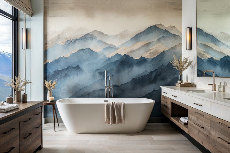 Elegant, Contemporary Bathroom Design