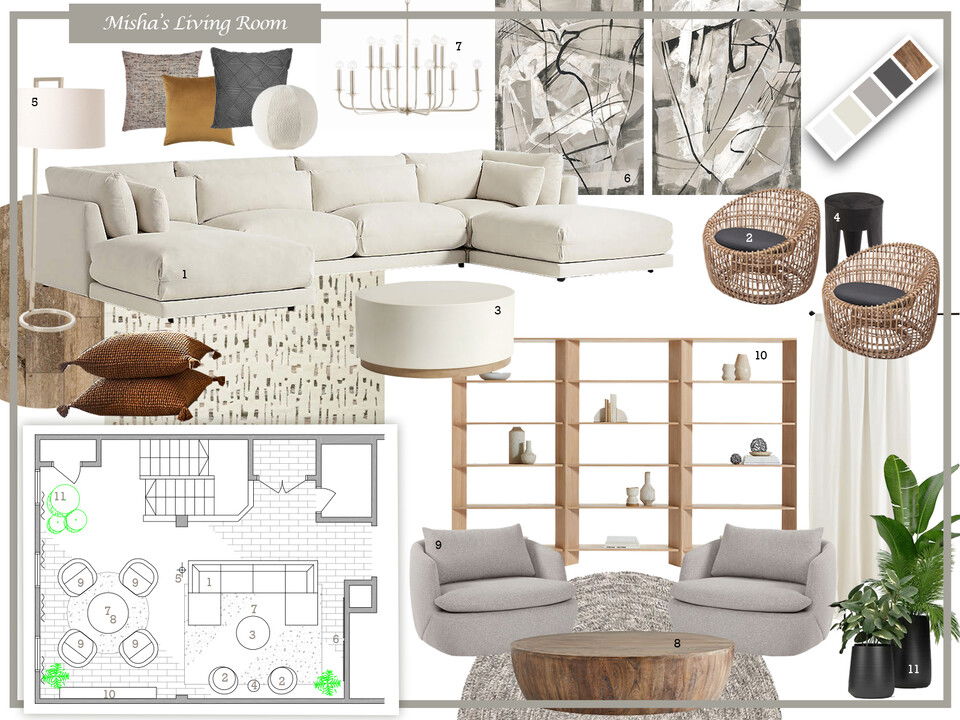 Modern & Tranquil Home Design Dragana V. Moodboard 2 thumb