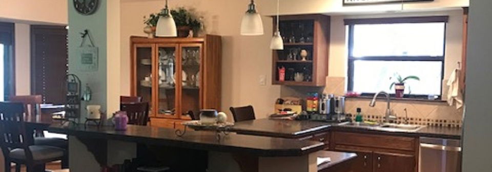 Contemporary Kitchen Island Design - Before Photo