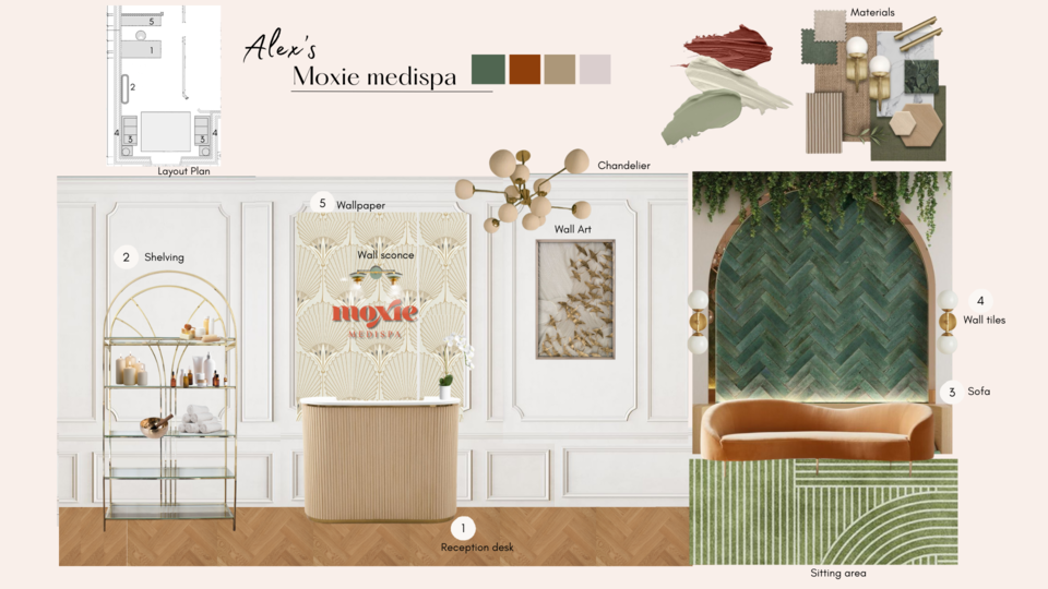 Inviting Medispa Interior Design Nora B. Moodboard 2 thumb