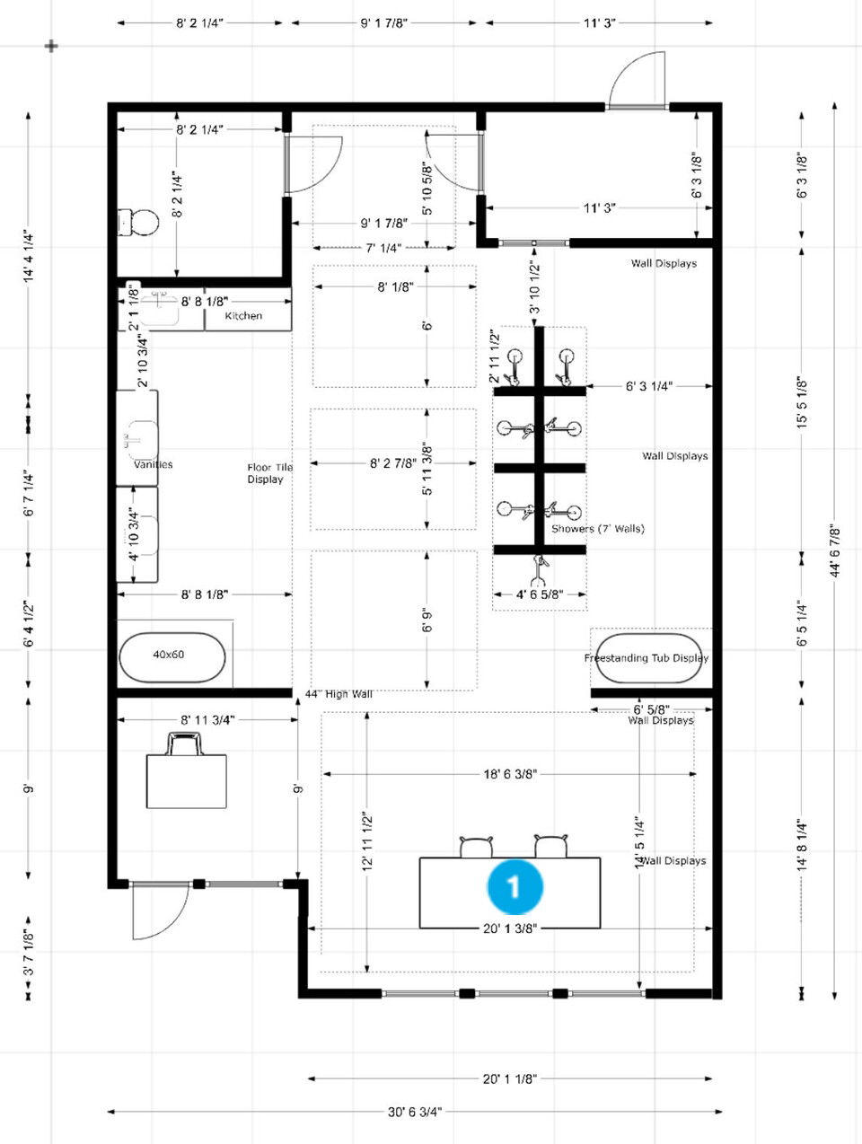 Online Designer Business/Office Floorplan