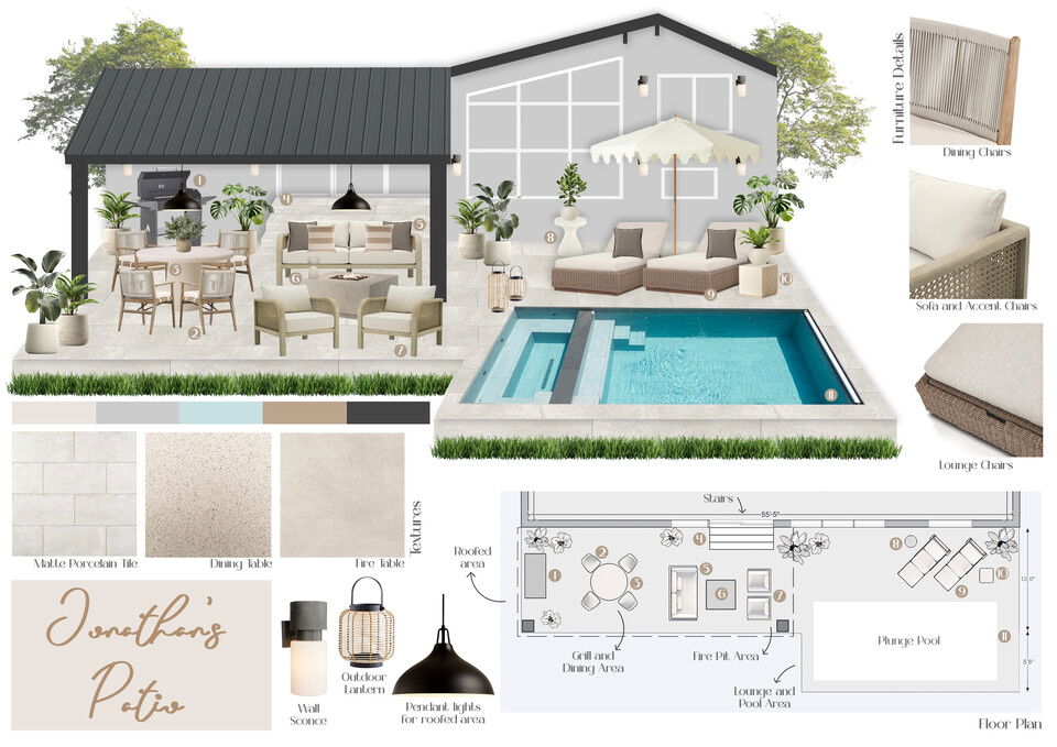 Tropical Luxe Patio Remodel Rocío D. Moodboard 1 thumb