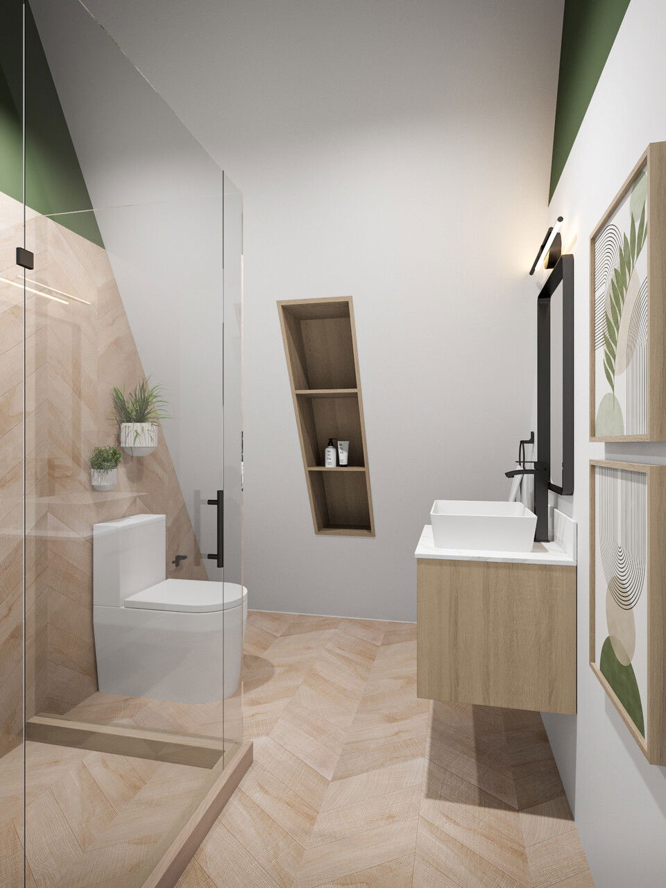 Online Designer Bathroom 3D Model 1