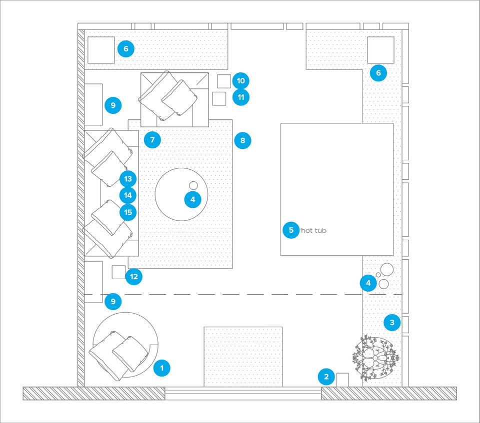 Online Designer Patio Floorplan